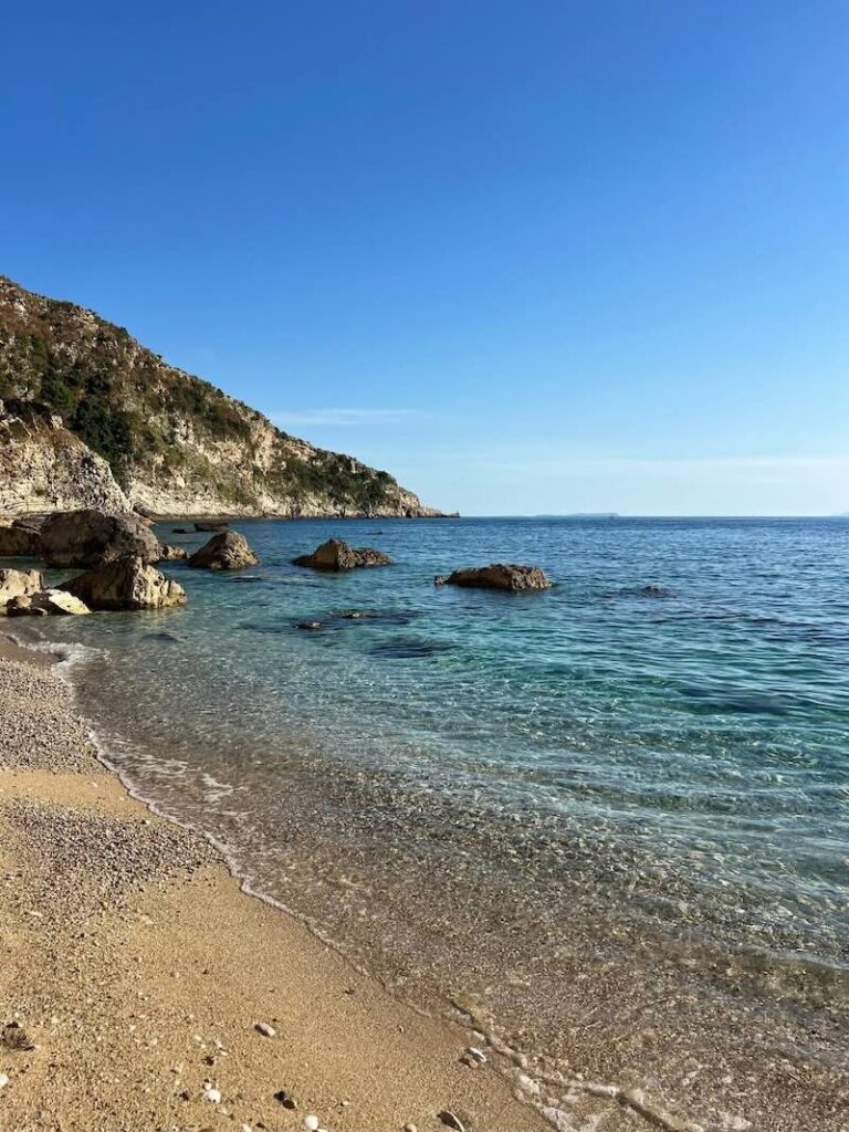 Himare beach on the Albanian Riviera